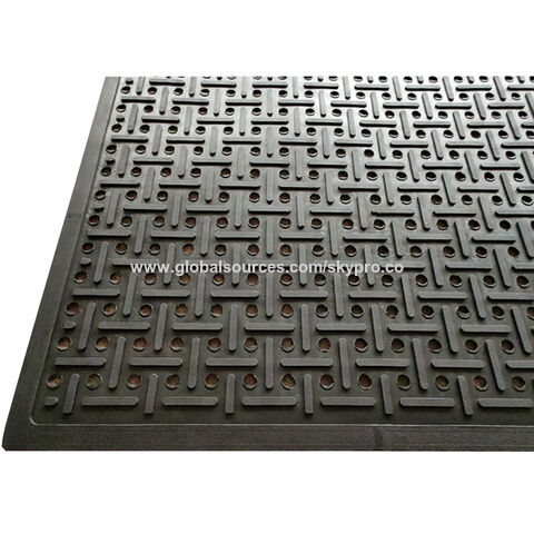 Anti-Slip Holes Hollow Ring Interlock Restaurant Commercial Rubber Kitchen  Floor Mats - China Kitchen Mat, Rubber Flooring Mat