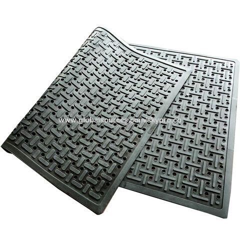 Anti-Slip Holes Hollow Ring Interlock Restaurant Commercial Rubber Kitchen  Floor Mats - China Kitchen Mat, Rubber Flooring Mat