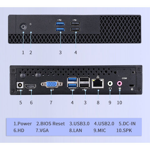 SHARERDP Factory Core I5 1135G7 1145G7 Top Barebone System Desktop Computer I5 Mini-PC für Unternehmen