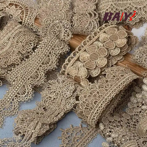 What is the difference between embroidered lace fabric and water-soluble  lace fabric