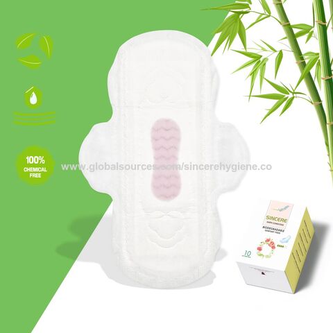 Buy China Wholesale Women Use Biodegradable Bamboo Fiber Sanitary Pad  Female Disposable Super Absorbent Sanitary Napkin From China Factory & Sanitary  Pads $0.015