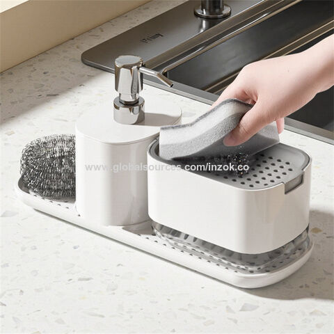Kitchen Liquid Soap Dispenser Manual Press Kitchen Sink Dish Soap Dispenser  Detergent Container Bathroom Hand Washing Machine