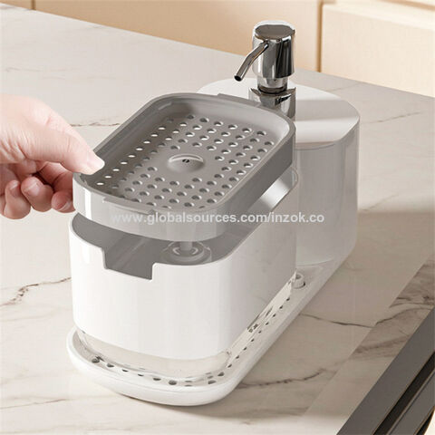 Kitchen Liquid Soap Dispenser Manual Press Kitchen Sink Dish Soap Dispenser  Detergent Container Bathroom Hand Washing Machine