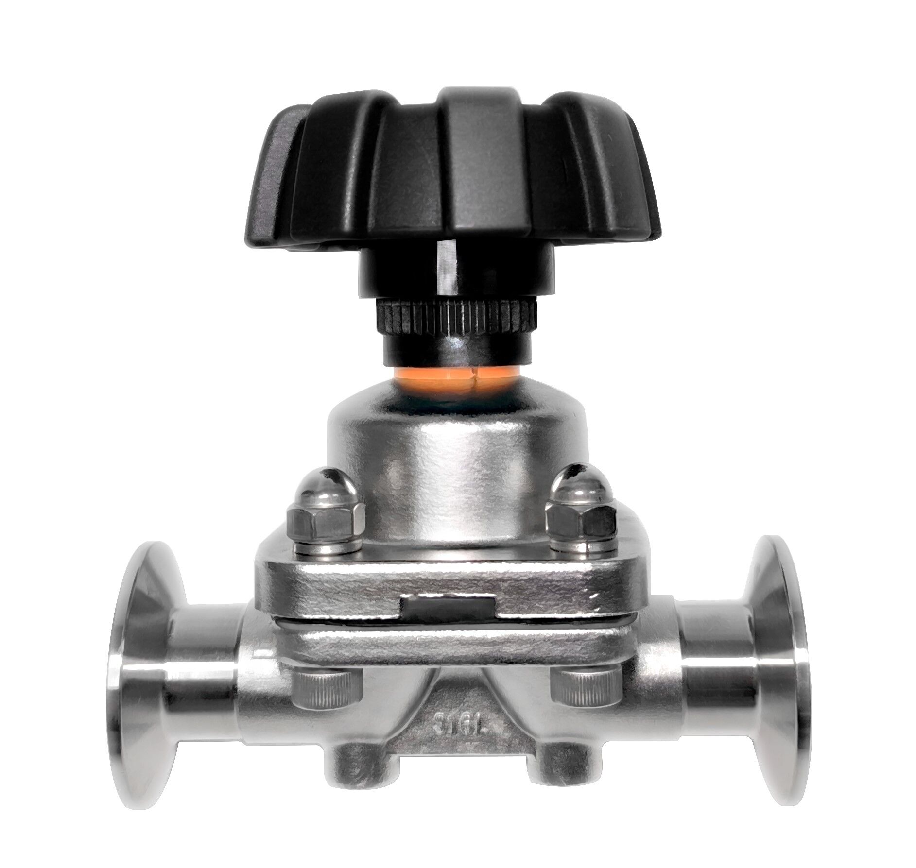 Buy Wholesale China Plastic Hand Wheel Clamp Sanitary Diaphragm Valve