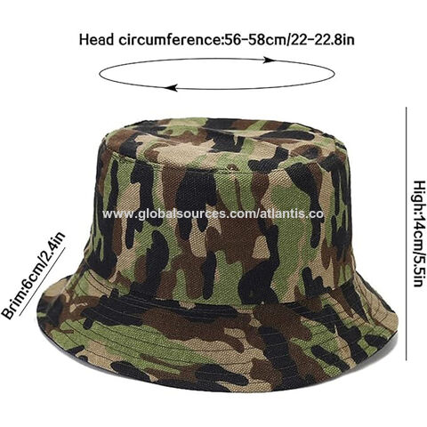 Summer Outdoor 14cm Wide Brim Bucket Hat for Men Waterproof Anti