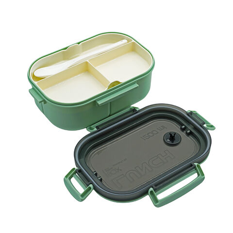 1200ML Bento Box Lunch Food Container Storage with 3 Compartment