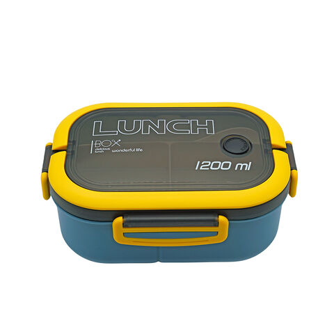 Adult Lunch Box, 1200 Ml 3-Compartment Bento Lunch Box, Lunch