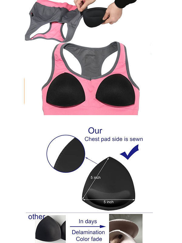Lightweight Bra Pads Inserts Bra Replacement Pad Chest Pads Removable Bra  Cups