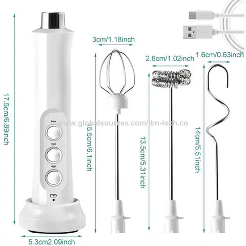 Electric Milk Frother Froth Maker Usb Rechargeable Stainless Steel