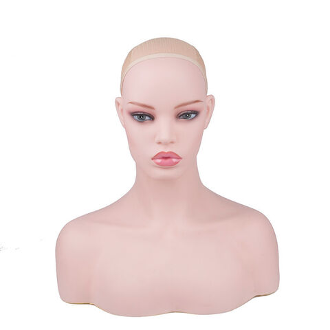 Wig Mannequin Head Stand, Bald Head Mannequin Wig