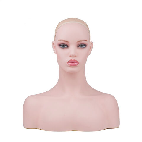 Wig Mannequin Head Stand, Bald Head Mannequin Wig