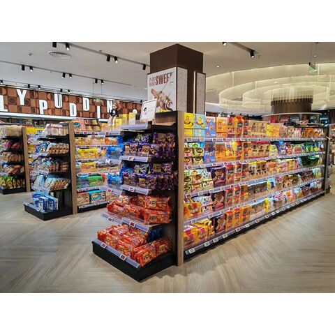 Estanterías de exhibición para tiendas de todo a 99 céntimos al por mayor: estantes de vidrio para cosméticos y productos varios