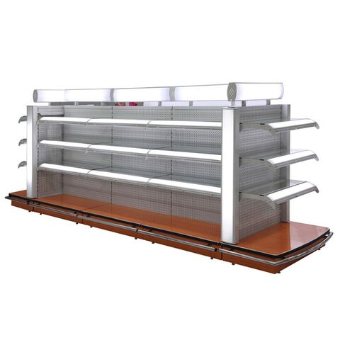 Estanterías de exhibición para tiendas de todo a 99 céntimos al por mayor: estantes de vidrio para cosméticos y productos varios