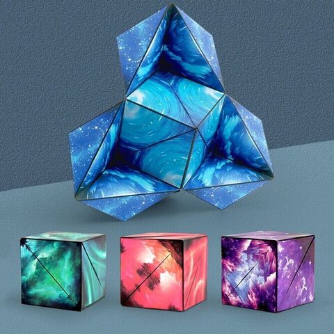 Variety Changeable Magnetic Magic Cube Anti Stress 3d Hand Flip Puzzle Toys