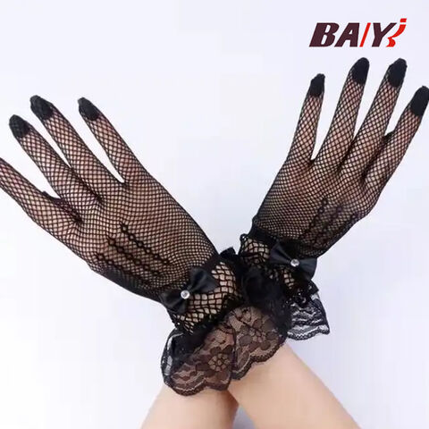 Best-selling Fashion Role-playing Clothing, Party Accessories, Bow, Punk  Gloves, Lace Nightclub, Bride, Fishing Net Gloves - Buy China Wholesale  Lace Gloves $0.85