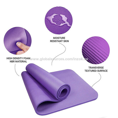 15mm Thick NRB Yoga Mat Non-slip Gym Fitness Pilates India