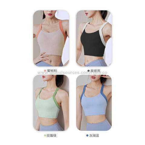 Bras for Women Buckle Underwear Thin Style Gathered Without Steel