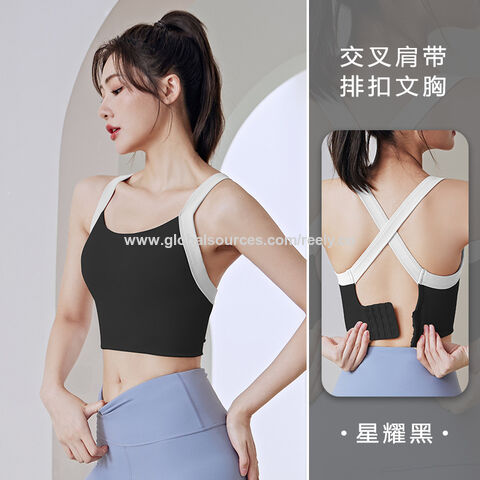 Wholesale Dance Fitness Sports Bra Breathable Shockproof Crop Anti-Sweat  Fitness Top Women Yoga Push up Sport Gym Workout Top Soft Bra - China Yoga  and Gym price