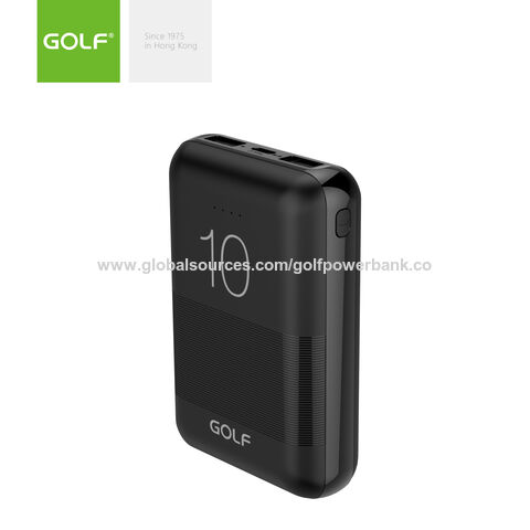 Buy Wholesale China Golf New Arrival Power Bank 10000mah Mini Mobile Battery  Charging Case Portable Small Polymer Mobile Charger With Type C Port & Power  Bank 10000mah at USD 3.87