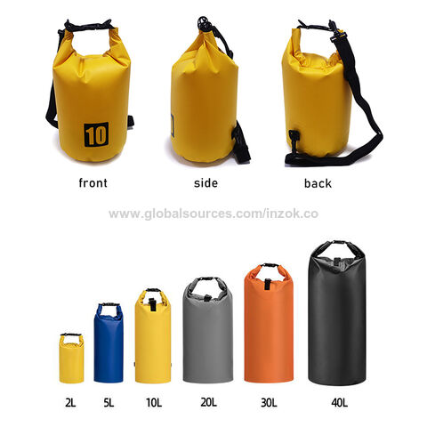  Waterproof Dry Bag - Floating Roll Top Drybag Keeps Gear Dry  10L/20L/30L/40L Sizes for Backpacking, Kayaking, Boating, Camping, Fishing,  Hiking, Travel and Beach Made from Tough 500D Material : Sports