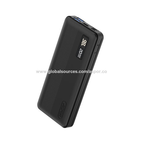 ASPOR A399PD 22.5W 20000mah Charge Rapide PD Portable Téléphone Mobile Chargeur Banque De Puissance Ordinateur Portable Banque de Puissance pour Ordinateur Portable