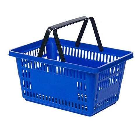 plastic shopping basket Supermarket Plastic Basket Large Round Market Basket