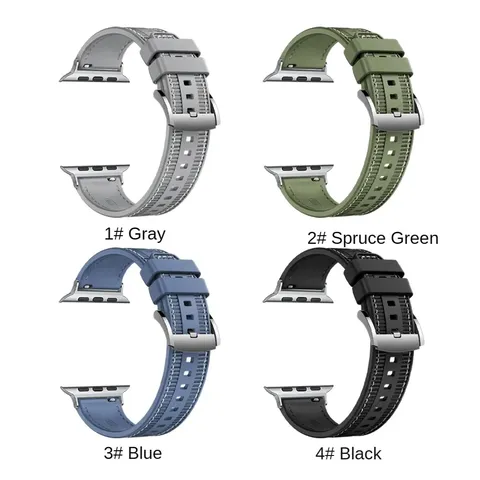 Ultra Band DARK GREEN For Apple Watch iWatch Ultra SE 8 7 6 5 4 3 2 1  Silicone