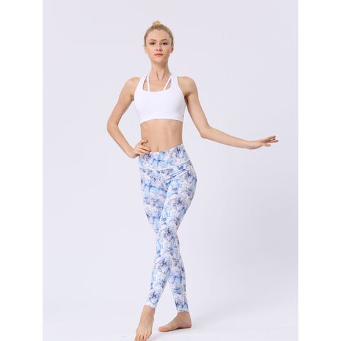 Leggings de ginástica femininas com impressão digital de secagem rápida, calças de ioga push-up, cintura alta, respiráveis e com controle de barriga