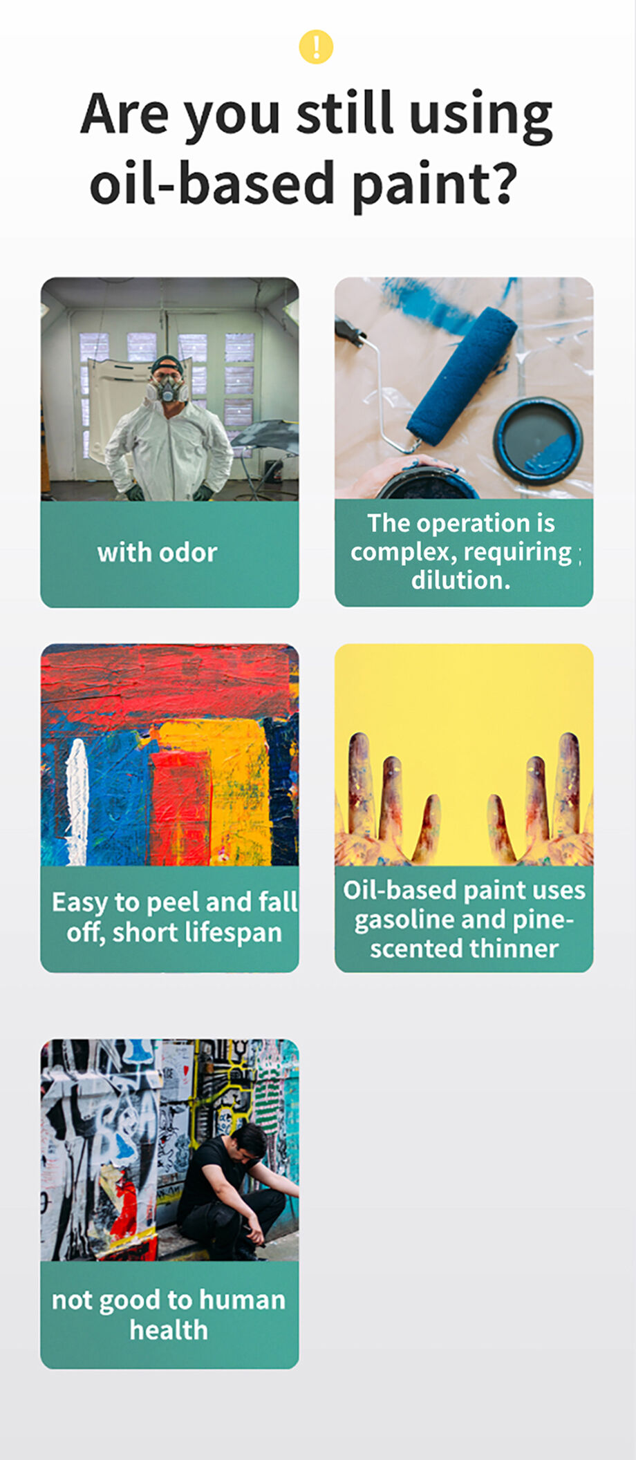 Water based or Oil based paint: why so little info?