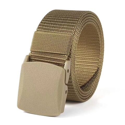 Buy Wholesale China Nylon Canvas Breathable Military Tactical Men Waist Belt  With Plastic Buckle & Belts at USD 0.46