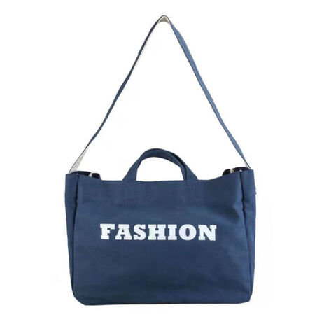 Reusable Canvas Bags Unisex Blank Shopping Tote Shoulder Bag
