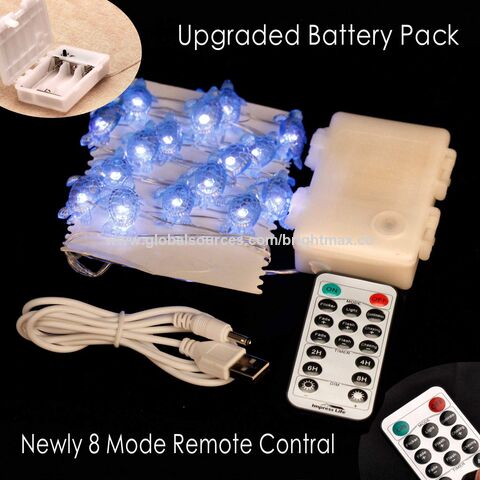 Guirlande lumineuse colorée avec télécommande LED, 1 pièce, lumières  extérieures étanches USB pour les vacances, les fêtes, la pièce, les bandes