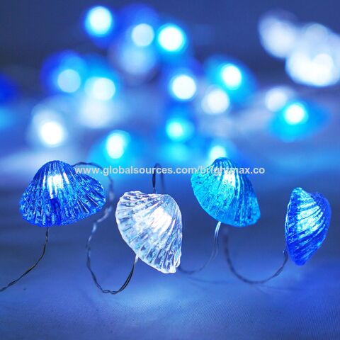 Special Design Shell Shape 10 Led String Light Warm White Outdoor