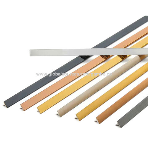 Decorative Metal Strips Stainless Steel Tile Trim