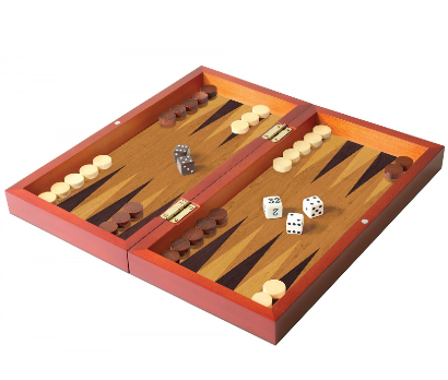 Wooden Backgammon Complete Set With Customized Design Color Material 