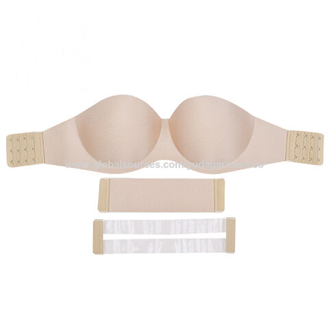 Invisible Strapless Half-Cup Seamless Sexy Push-up Bra One-Piece