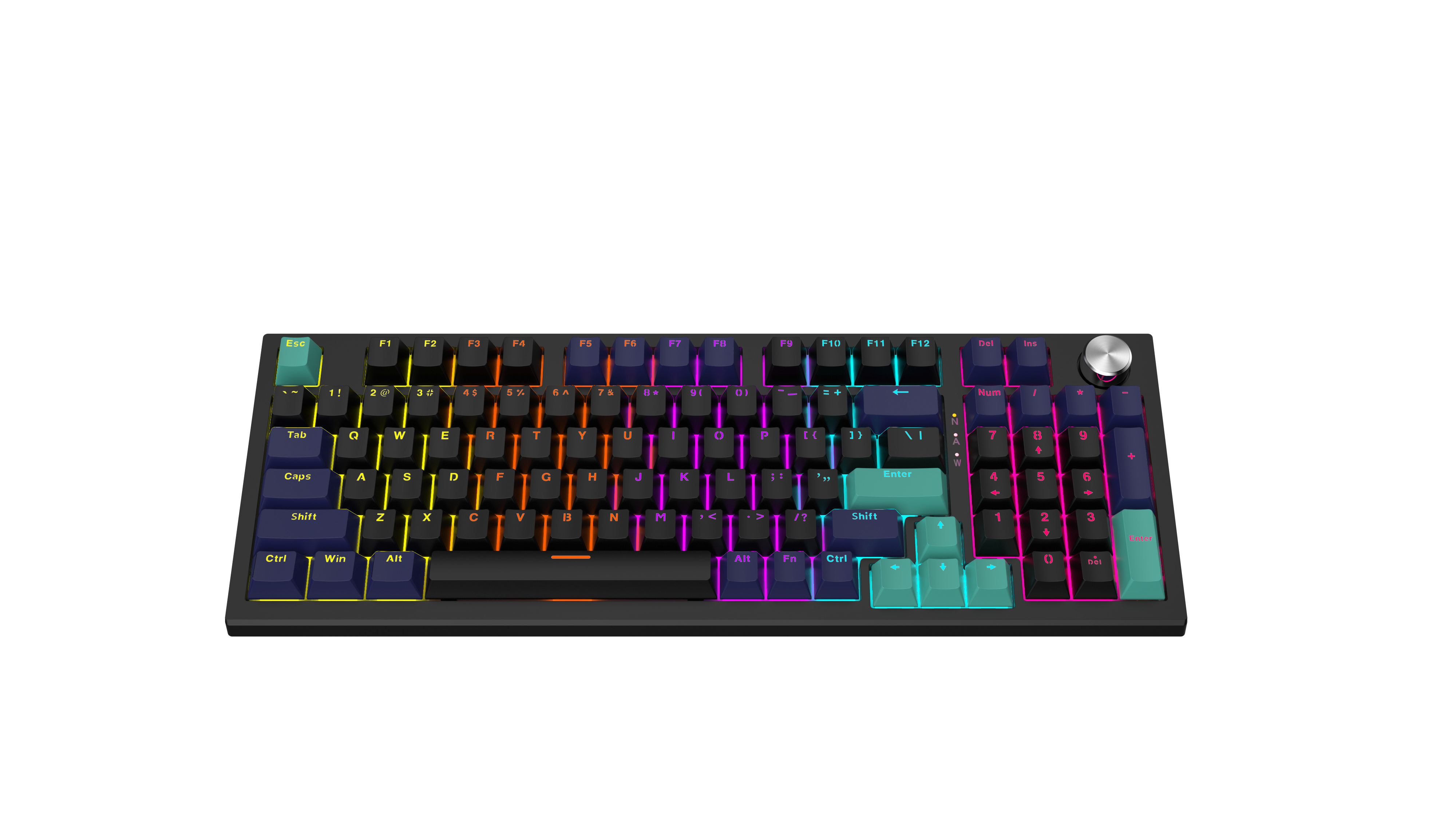 Buy Wholesale China 96 Keys Mechanical Keyboard With Rotary Knob And ...