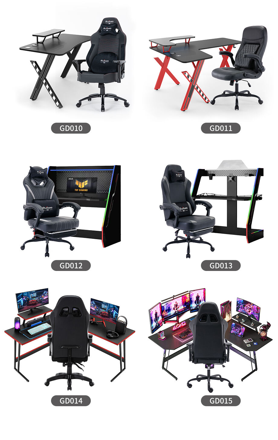 Buy Wholesale China Ruibao Large Gaming Desk Computer Gaming Desk Table