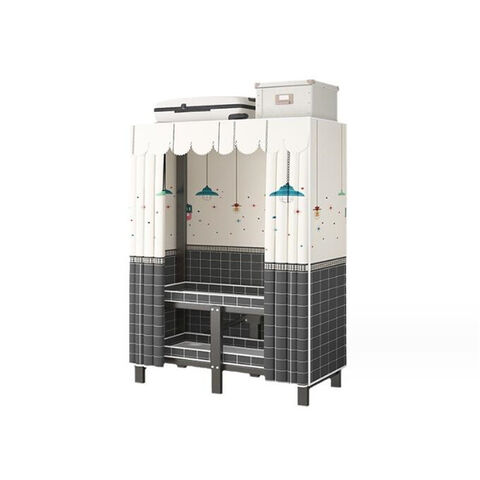Armoire de Rangement Pliable pour la Maison, Grande Capacité, Installation Facile (Aucune Installation Requise)