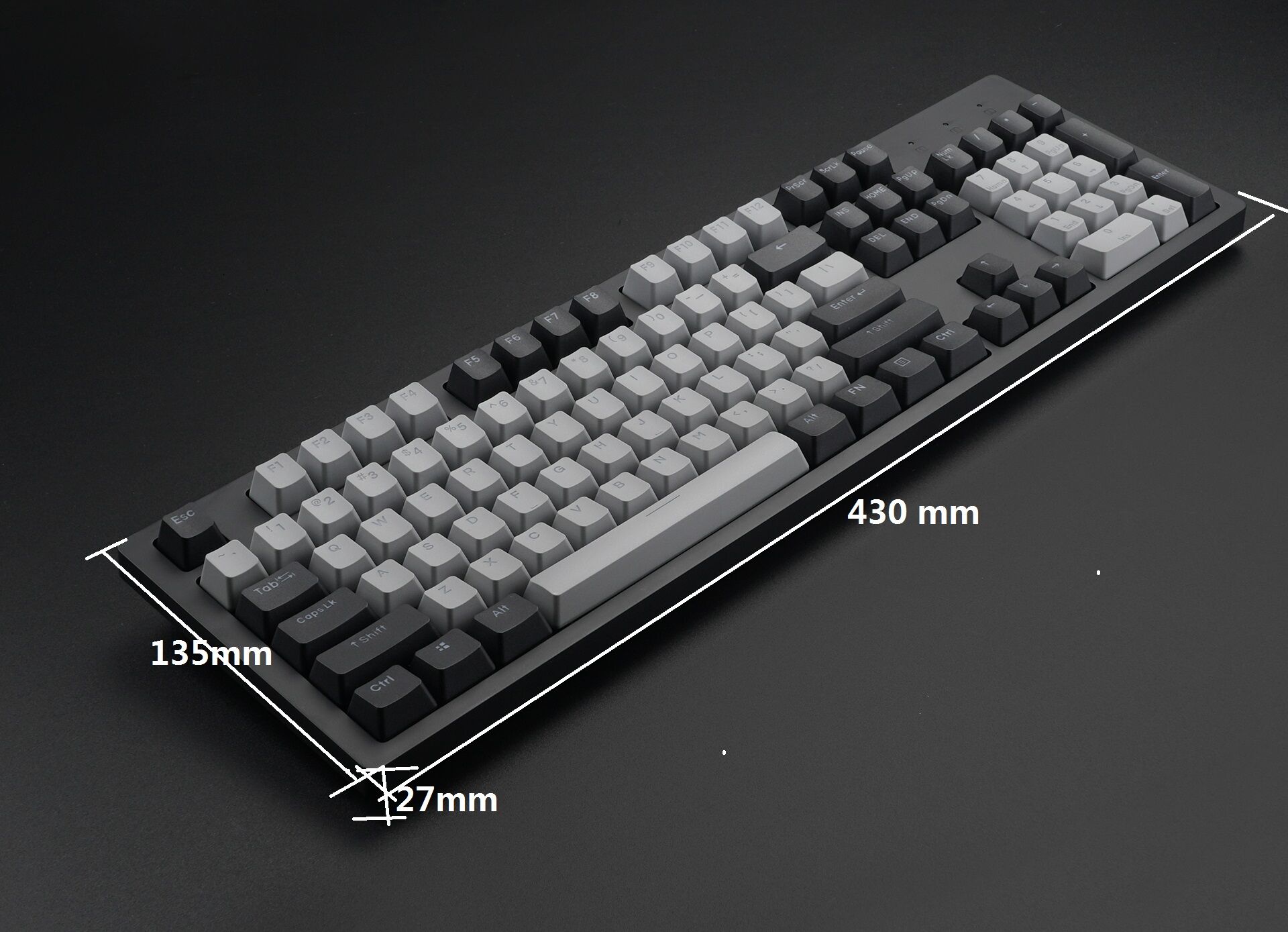 Factory Price 104keys Mechanical Keyboard Pbt Keycaps And Cherry Switch ...