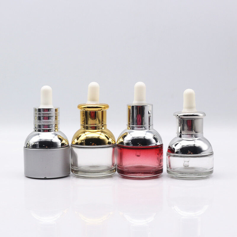 Achetez en gros En Gros 20ml 30ml 50ml De Luxe Flacon Compte-gouttes En  Verre Avec Bouchon En Aluminium électrolytique Et Verre Clair Pipette Pour  Cosmétique Liquide Chine et Flacon Compte-gouttes De Luxe