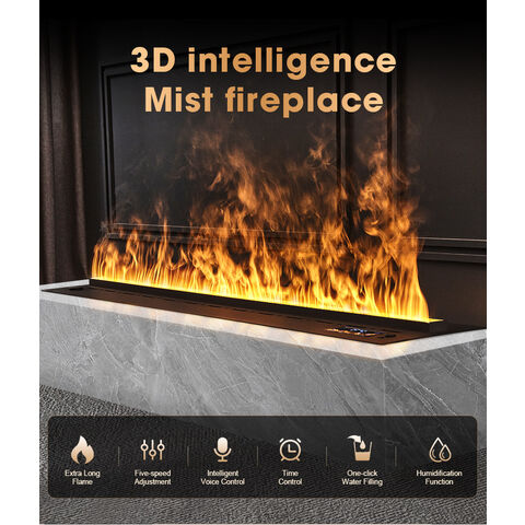 Faux feu à flamme de charbon de bois, accessoires de Simulation de cheminée  artificielle décorative