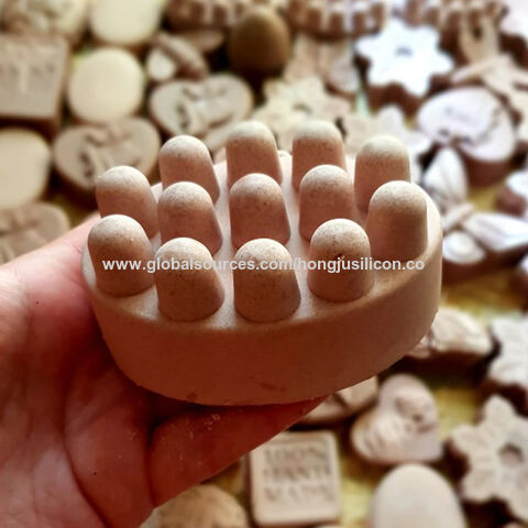 Moules à savon en silicone à 4 cavités, outil de fabrication de savon de massage pour moules à trou unique, meilleures ventes