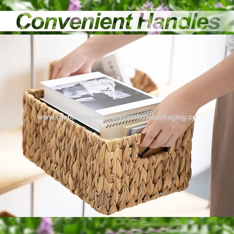 New Design Rattan Square Fruit Portable Storage Organizer