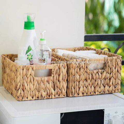 New Design Rattan Square Fruit Portable Storage Organizer