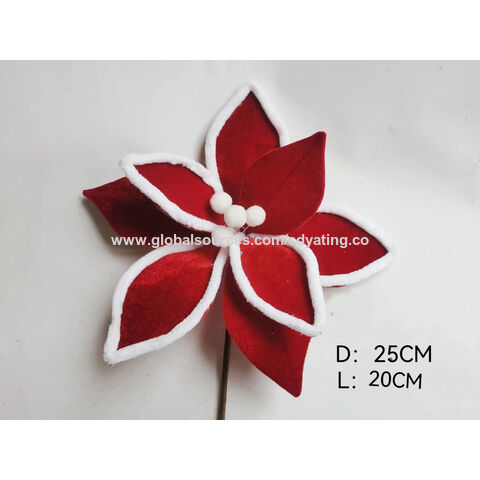 Buy Wholesale China Without Plastic Glitter Christmas Flower Picks