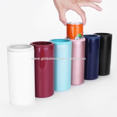 Botella de acero inoxidable 304, termo de vacío de 12 oz de alta demanda, botella de doble pared de acero inoxidable con funda de enfriamiento