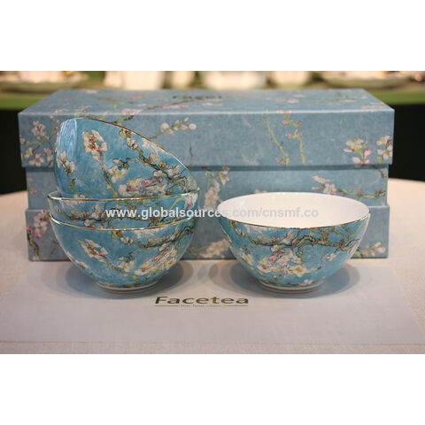 Juego de Vajilla de Porcelana Fina, Juegos de Té, Ideal para Regalo en Boutiques, Apto para Microondas y Lavavajillas, para Banquetes - Oferta Exclusiva