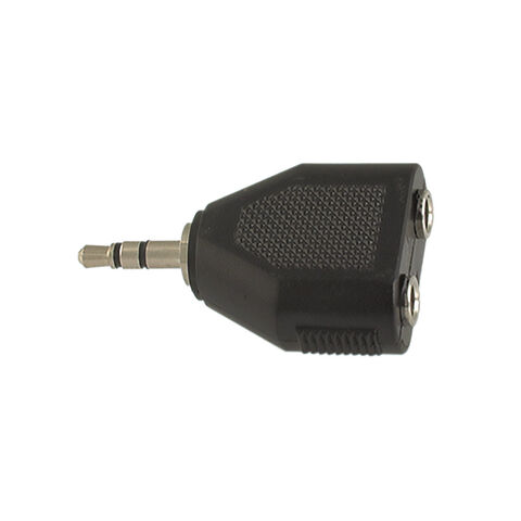 Adaptateur 6.35mm (1/4 pouce) stéréo fiche vers RCA jack, plaqué