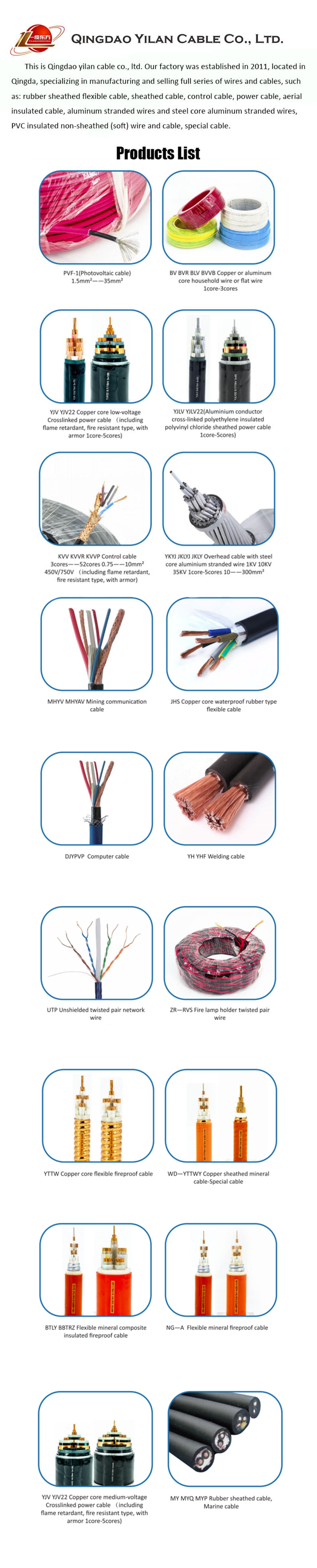 4 câble multi de PVC de noyau du noyau 35mm2 pour la transmission